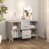  Komoda siva boja betona 100x36x60 cm od konstruiranog drva | shoptok.hr
