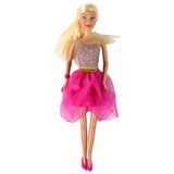  Lutka Lucy, ružičasta šljokicasta haljina, set cipela | shoptok.hr