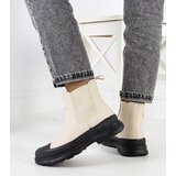 Gemre Beige Chelsea boots eco-leather Loree | Shoptok.si