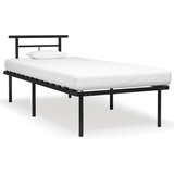 vidaXL Okvir za krevet crni metalni 90 x 200 cm Cijene