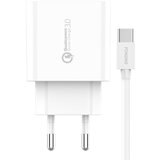 Foneng Hitri polnilec 1x USB EU46 QC 3.0+ kabel USB Type C, (20628076) Cene
