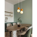 Nova Luce Bijela/narančasta viseća svjetiljka keramička sa staklenim sjenilom ø 18 cm Clio – | shoptok.hr