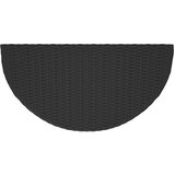  Vrtni stol crni 100 x 50 x 75 cm od poliratana | shoptok.hr