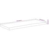 vidaXL Mizna plošča 90x40x3,8 cm pravokotna akacija naraven rob | Shoptok.si
