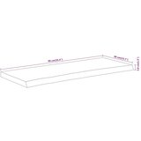 vidaXL stolna ploča 90x40x3,8 cm pravokutna bagremovo drvo živi rub | shoptok.hr