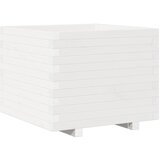 Furnova Vrtno cvetlično korito belo 60x60x49,5 cm trdna borovina, (21921520) | Shoptok.si