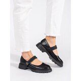GOODIN Black women's shoes on a flat sole with a metallic application | shoptok.hr