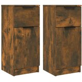  Komode 2 kom boja dimljenog hrasta 30x30x70cm konstruirano drvo | shoptok.hr
