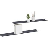  Lebdeća polica Zidne 2 pcs Antracit 80 x 9 x 2,5 cm Čelik | shoptok.hr