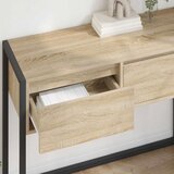 vidaXL Stranska miza Sonoma 100 x 36 x 75 cm Konstruiran les | Shoptok.si