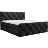 CARRYHOME POSTELJA Z VZMETNICO 160 cm x 200 cm , tekstil črna | Shoptok.si