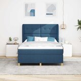 Krevet s opruga kutije s uzglavljem Plava 200 x 140 cm tkanina | Eponuda.com