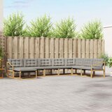  Set vanjskih sofa 8 kom. Bijela i svjetlosiva 404 x 245,5 x 73 cm | shoptok.hr