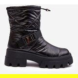 Boto Women's Boots With Massive Sole And Flat Heel Black Werikse | shoptok.hr
