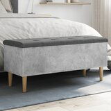 vidaXL Klupa za pohranu boja betona 102x42x46 cm konstruirano drvo | shoptok.hr
