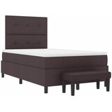  Krevet s opruga kutije Tamno smeđa 120 x 190 cm tkanina | shoptok.hr