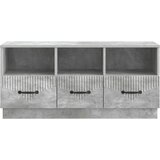 TV ormar Betonska siva 102 x 34,5 x 47 cm Konstruirano drvo | shoptok.hr
