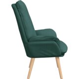  Relaxing Chair Temno zelena Tkanina, (22094433) | Shoptok.si