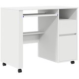  Stol s kotačićima Bijelo 91 x 50 x 77 cm Konstruirano drvo | shoptok.hr