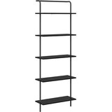 vidaXL Knjižna polica Črni hrast 60 x 24 x 168 cm Konstruiran les | Shoptok.si