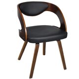  Jedilni stoli 4 kosi rjavi ukrivljen les in umetno usnje, (20624639) | Shoptok.si