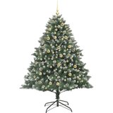 vidaXL Umestno božično drevo med 300 LED Zelena 126 x 126 x 180 cm | Shoptok.si