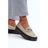 S. BARSKI Women's Leather Shiny Platform Moccasins with Decoration S.Barski | Shoptok.si