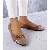 Gemre Brown ballet flats with patent toe Simard | Shoptok.si