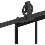 vidaXL Klizna vrata s okovom 102x205 cm ESG staklo i aluminij | shoptok.hr