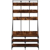  Regal za oblačila s prostorom za čevlje dim. hrast 10 | Shoptok.si