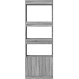  Visoka komoda boja hrasta 63x33x180 cm od konstruiranog drva | shoptok.hr