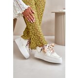 Boto Women's Platform Sneakers With Decorative Lacing White Mistra | Shoptok.si