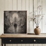  Slika na lesu - Drakkar pod luno | Shoptok.si