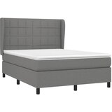  s oprugama i madracem tamnosivi 140x190 cm od tkanine | shoptok.hr