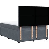  Krevet s oprugama i madracem tamnosivi 160x200 cm baršunasti | shoptok.hr