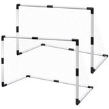 The Living Store Mini nogometni gol z mrežo 2 kosa za otroke 91,5x48x61 cm - Komplet Nogometnih Golov, (21417483) | Shoptok.si