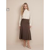 Sinsay Satenska midi suknja s asimetričnim šavom | shoptok.hr