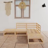 Maison Chic Seti vrtnega pohištva - Vrtna garnitura - Vrtni pohištvo set 5-delna trdna borovina, (21816721) | Shoptok.si