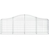  Gabionska košara s lukom 200 x 30 x 60/80 cm pocinčano željezo | shoptok.hr