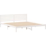  Krevetna konstrukcija Bijelo 180 x 220 cm Čvrsto borovo drvo | shoptok.hr