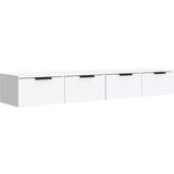 Maison Chic Stenska omarica - Zidna omarica 2 kosa bela 68x30x20 cm konstruiran les iu1093, (22063104) Cene