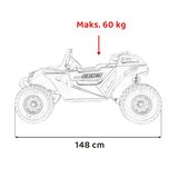  Dječji Buggy Clash STRONG 4×4 na akumulator, crni | shoptok.hr