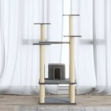  Penjalica za mačke sa stupovima za grebanje svjetlosiva 110 cm | shoptok.hr