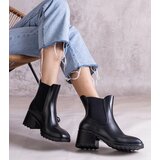 Gemre Surien black heeled wellington boots | Shoptok.si