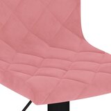  Barske stolice 2 kom. Ružičasti baršun | shoptok.hr