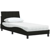  Krevet s madracem Hanko crni 90x200 cm od tkanine | shoptok.hr