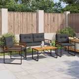  Set vanjskog namještaja s jastukom 4 pcs Siva | shoptok.hr
