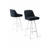 Hanah home Set barskih stolica (4 komada) Atex Anthracite White | ePonuda.com