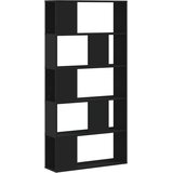  Regal za knjige 5 razina crni 80,5 x 23,5 x 162,5 cm drveni | shoptok.hr