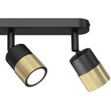 SPOT svetiljka MIZU 3xGU10/8W/230V crna/mesing | Eponuda.com
